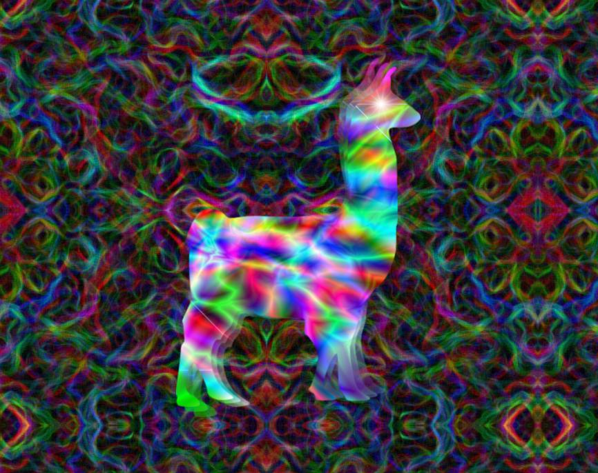 Llama impression #2: Psychedelic